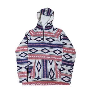 Brooklyn Cloth Hoodie Mens Small/Medium Southwestern Aztec Hoodie Sweater Pullon